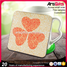 Artigifts Wholesale Feer Samples Coaster en blanco de encargo de la taza de té del corcho con el logotipo